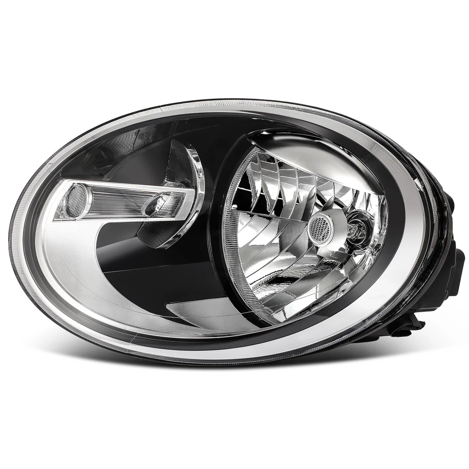 Chrome Left Driver Halogen Headlight Headlamp For 2012-2019 Volkswagen Beetle - Imagem 4 de 4