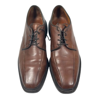 Allen Edmonds Warren Brown Leather Loafer Derby Shoes Lace  display picture 3