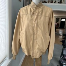 Vintage 90s La Paz Tan Bomber Jacket by Catalina size 44 Large
