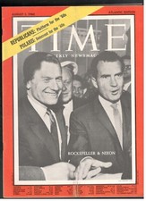 Nelson Rockefeller Richard Nixon Republicans Time Magazine 1960 July 18