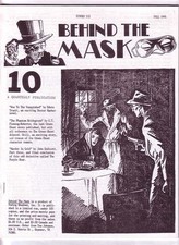 Pulp fanzine BEHIND THE MASK 10 Green Ghost Purple Scar
