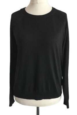 Ladies Next Crew Neck Black Jumper UK S XXL (UK 26) UK