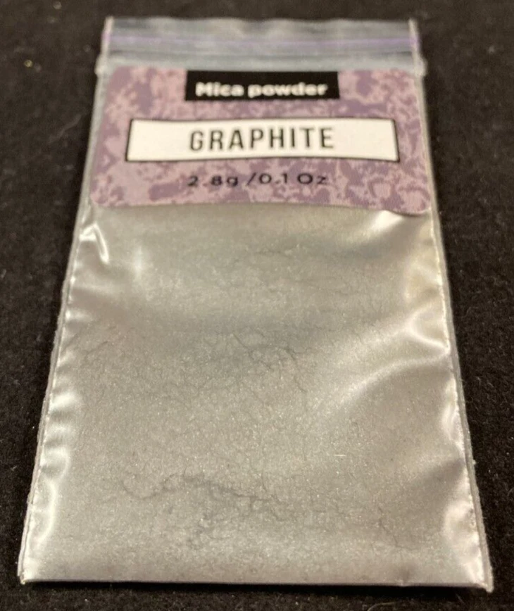 Mica Powder - Graphite - 2.8 g - Soap Shop - Soap/Make Up/Resin - Single Bag - Image 2 of 3