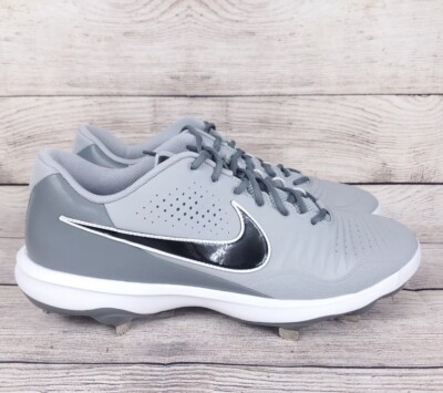 NIKE Mens Alpha Huarache 3 Varsity Low Baseball Cleats Gray  display picture 1