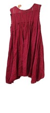 Free People Womens A Line Lace Dress RED Floral Scoop Neck Sleeveless Zip M