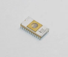 Intel C2708 vintage ceramic white gold EPROM CPU ROM IC chip date 7928 with '75