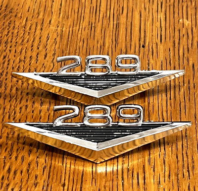 64 65 66 Ford Mustang GT Coupe Fastback Convertible 289 Fender Emblems ...