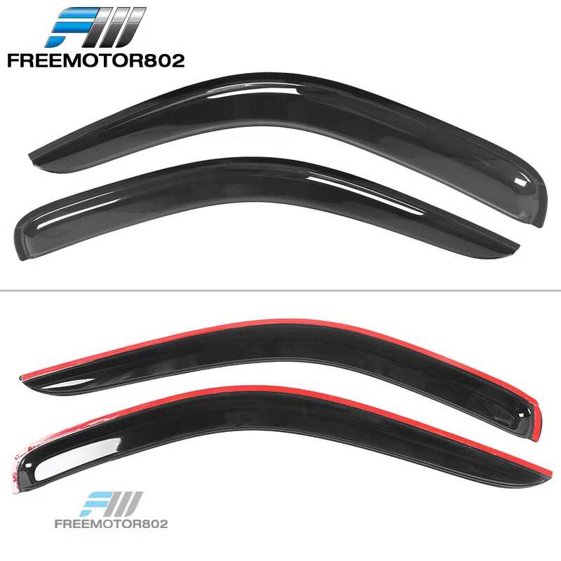 Ajuste 97-04 Dodge Dakota Regular Estándar Cabina Extendida Ventana Visera Lluvia Protector Solar Foto 3 de 4