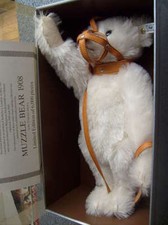 Steiff Maulkorb Teddy 1908, weiß, 35 cm groß, Replik 199091 OVP-Lim. 6000 Stick