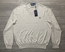 Polo Ralph Lauren Pima Cotton V-Neck Sweater Mens XL