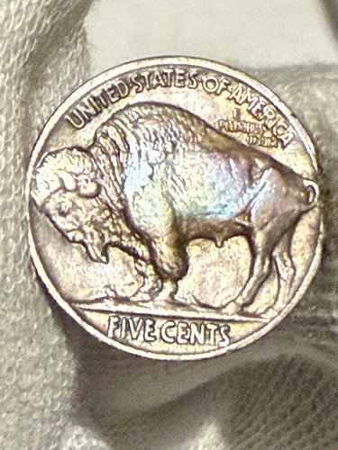 1916-P Buffalo 🦬 Indian Head Nickel 5c AU+ About Uncirculated Toned - Picture 2 of 2