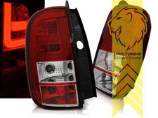 Light Bar LED R&uuml;ckleuchten Heckleuchten f&uuml;r Dacia Duster rot weiss chrom