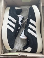 Size 7.5 Women's Adidas VL Court 3.0 Black White Sneakers Shoes ID6279