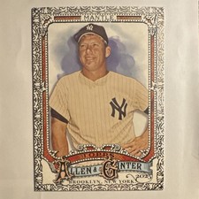Topps 2025 Allen & Ginter Base Set Mickey Mantle Yankees #19 Baseball Card
