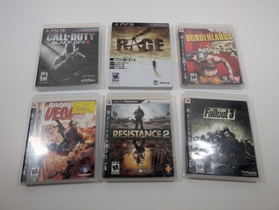 Lot Of 6 Playstation 3 Games - CoD Borderland Fall Out 3 Rage Resistance 2 Vegas