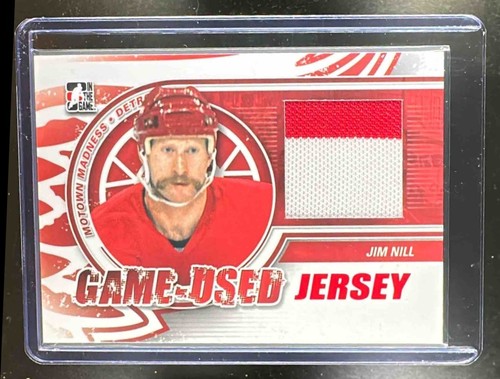 2013 In The Game Motown Madness Jim Nill Game Used Jersey MEM RED