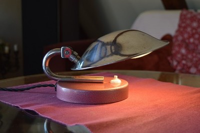 Antique Czech ART DECO, BAUHAUS , FUNCTIONALISM 1930's Marked Napako Table  Lamp