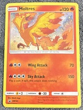 Pokemon TCG Sole e Luna Stella Nera Promo Moltres SM143 Holo Card 2018