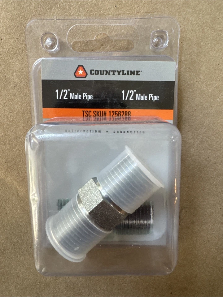 1 New CountyLine Hydraulic Adapter 1/2" Male to 1/2" Male - Image 2 of 4