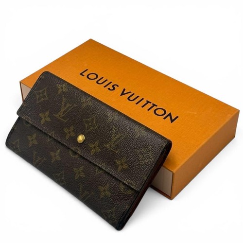 Louis Vuitton Monogram International Long Wallet Good Used From Japan