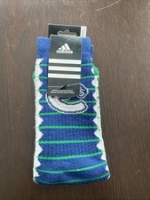 Vancouver Canucks Crew Socks Womens One Size Adidas Blue Hockey NHL Mid Y2K New