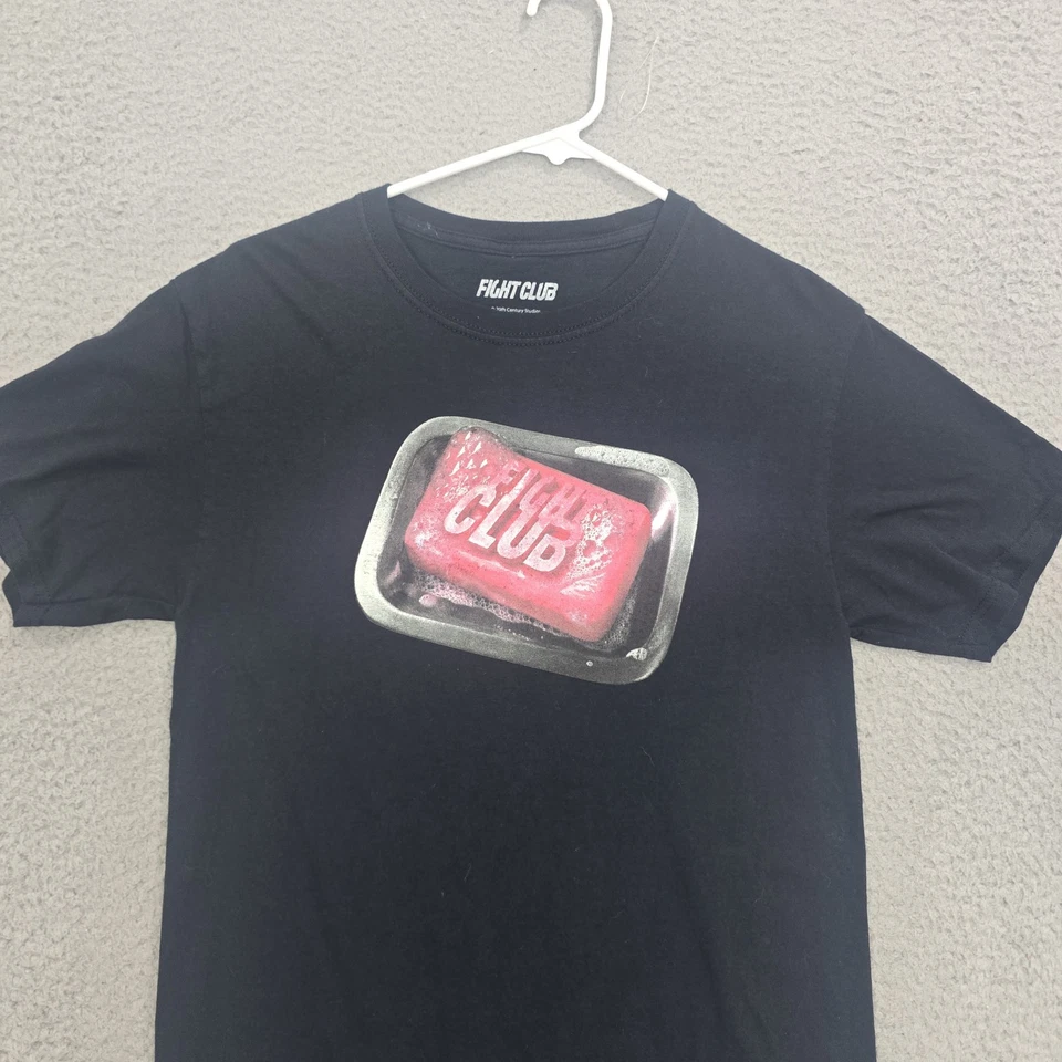 Camiseta gráfica promocional de la película Fight Club para mujer talla pequeña RARA manga corta Foto 2 de 4