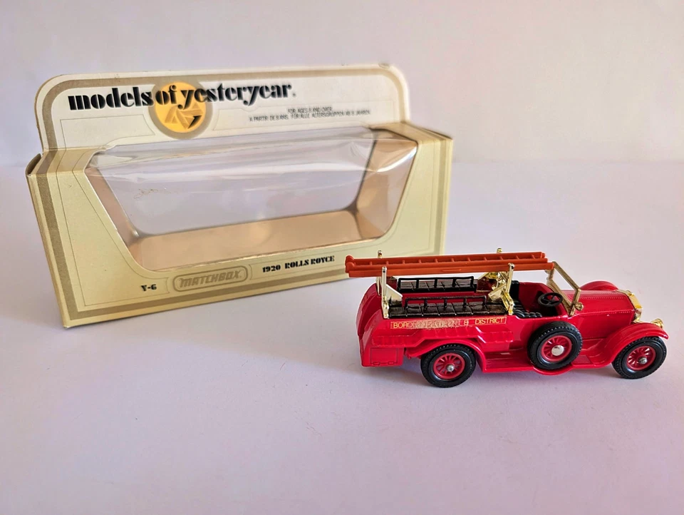Matchbox Models of Yesteryear Y-6 1920 Rolls Royce Fire Engine - Red Wheels - Image 3 of 4