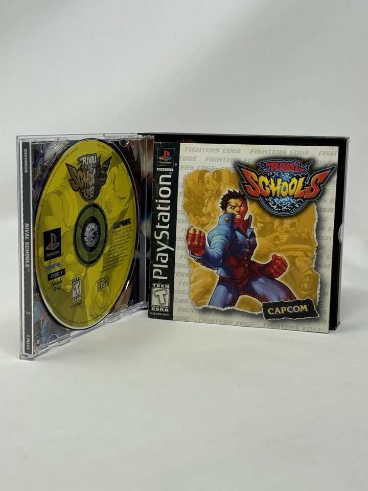 Rival Schools PS1 PlayStation 1 Completo CIB con Tarjeta Reg | Excelente Reacondicionado Foto 2 de 4