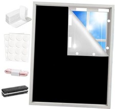 100 out Window Cover Curtains for Bedroom 57"W x 40"L Pack of 1 Black