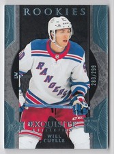 2023-24 Upper Deck Ice Exquisite Collection Rookies Platinum Blue Will Cuylle RC