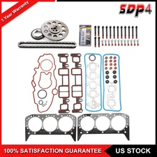 Timing Chain Kit With Cover Gasket Bolts Set For 99-05 Chevrolet Astro GMC 4.3L
