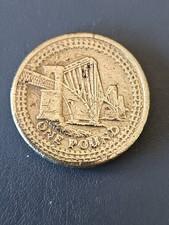 GB One Pound Coin 2004 Forth Railway Bridge 