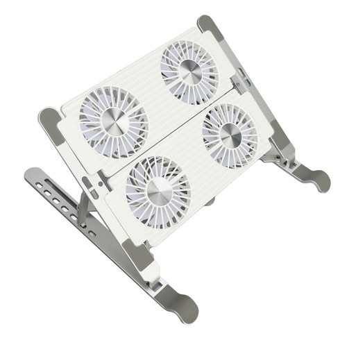 Laptop Stand With Cooling Fan Detachable Adjustable Foldable Portable Notebo Fit - Afbeelding 14 van 24