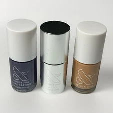 Set Of 3 Olive & June Nail Polish And Matte Top Coat Caramel Budino Velvet Pouf