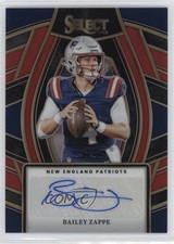 2023 Panini Select Signatures Red Prizm 14/75 Bailey Zappe #SELS-BZA Auto 2l4