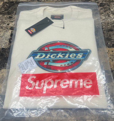 Supreme x Dickies Thermal Long Sleeve Natural Men's Size Small