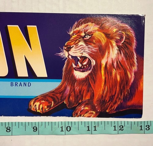 Etichetta vintage marca Red Lion cassa Exeter California anni 40-50 - Foto 5 di 10