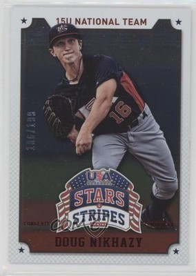2015 Panini Stars and Stripes Longevity Parallel Ruby /199 Doug Nikhazy #35 0a2