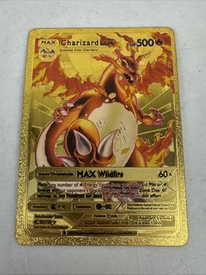 Charizard 2020 Pokemon DX Gold Foil Metal Card 52/100