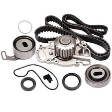 Timing Belt Kit including timing Belt water pump with gasket tensioner bearing