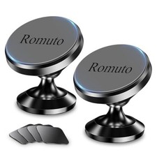 2-Pack Magnetic Phone Holder for Car Dashboard Strong Magnet iPhone