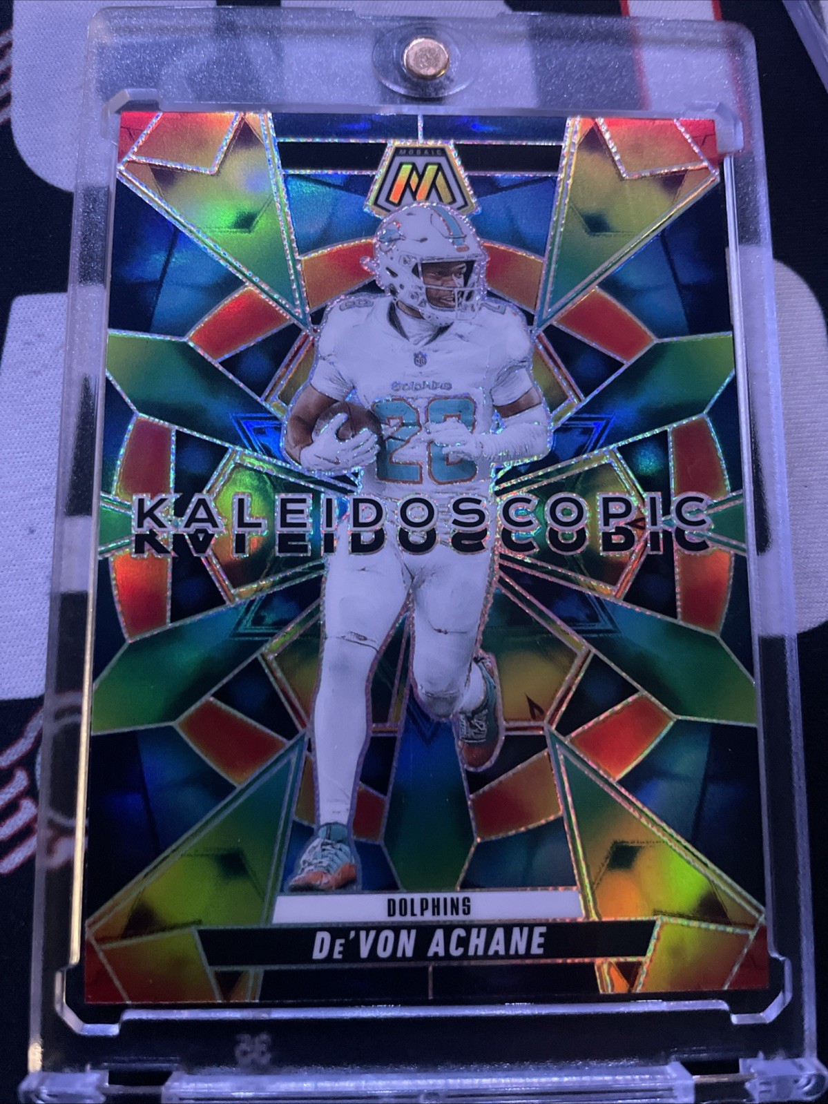 2025 Panini Mosaic - Kaleidoscopic De’Von Achane  #10 Miami Dolphins