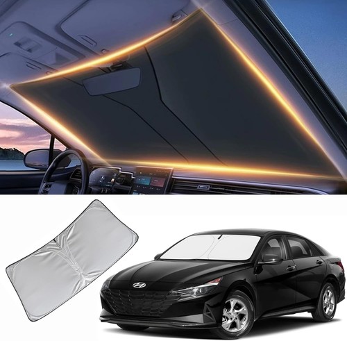 Sun Shade for Hyundai Elantra Front Windshield UV Blocker Cover Protect - Foto 3 di 8