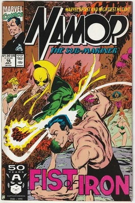 ✪ NAMOR THE SUBMARINER #16 Fist of Iron, Marvel 1991 US-COMICHEFT Z1/1- - Bild 1 von 3