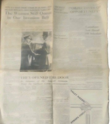 Wartime Headlines Historical Collectible Vintage Newspaper 1940-1969