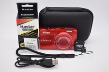 Nikon Coolpix S6300 16MP Compact Digital Camera RED Bundle - FULLY TESTED  