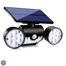 Solar Lights Outdoor, Motion Sensor Security Lights Solar Wall Lights with Du...