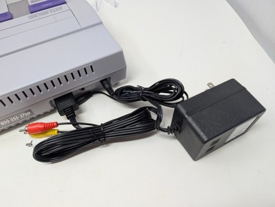 NEW Super Nintendo System AV/Audio RCA Cable + AC Power Supply Cord SNES Hookups