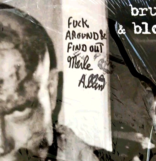 G.G. Allin & The Murder Junkies Brutality and Bloodshed Signed Merle Allin Rare - Image 2 of 4