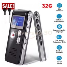 Digital Voice Recorder Dictaphone Audio Sound Recorder Mini Small Spy Lecture